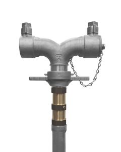 2 1/2Inch Aluminium Double Headed Standpipe With 2Inch Double Check Valve